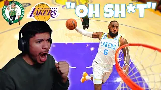 Lakers Go To Overtime Against The Celtics! Reacting To Boston Celtics Vs Los Angeles Lakers