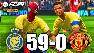 FIFA 23 | RONALDO, MESSI, SPIDER MAN, MICKEY MOUSE, ALL STARS | AL NASSR 59-0 Manchester United