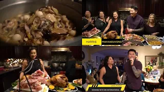 Asian Thanksgiving | Lao Culture in America | Lao Food Channel living in America Lao Style Turkey