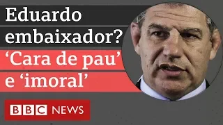 Bebianno sobre filho de Bolsonaro como embaixador: "Eduardo, coitado, não tem a menor condição"