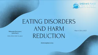 Webinar: Harm Reduction & Eating Disorders