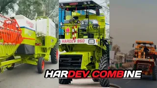 HARDEV COMBINE VIDEO HARDEV harvester VIDEO FULL CUTTING #combine #harvester #combinestatus