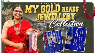 My GOLD BEADS JEWELLERY Collection WITH WEIGHT | 4 GRAMS to 100 GRAMS | TeluguVlogs | Rama Sirigiri