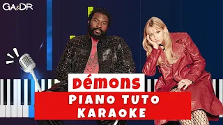 Angèle ft Damso - Démons (Piano fr Cover Tutoriel KARAOKE Paroles)