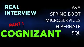 Cognizant | real time java interview series| Interview 15 | part 1