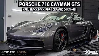 Porsche 718 Cayman GTS at The Studio for Xpel Track Pack PPF & Ceramic Coatings!