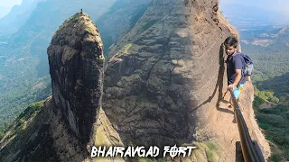 The Breathtaking Climb of "BHAIRAVGAD" | Maharashtra's Thrilling Trek | Moroshi Bhairavgad | भैरवगड़
