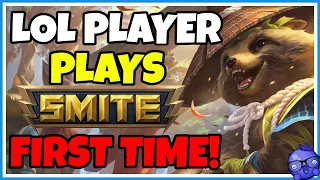 10 Year League player plays Smite for the first time