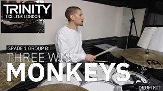 Drum Lesson: Grade 1 Group B: 'Three Wise Monkeys' (Trinity College London Drum Kit 2020-2023)