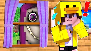 ¡LA MUJER DE LA VENTANA aparece EN MINECRAFT! - PatOni x Patita ESCAPAN de THE MAN FROM THE WINDOW!