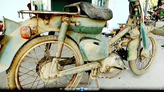 Restoration old Honda motorcycle Cub C50 - Old and Rusted Motorcycle