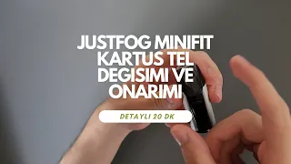 JUSTFOG MINIFIT Kartuş Tel Sarımı, Değişimi, Bozulmuş Kartuşu Tamir Etme Detaylı Anlatım