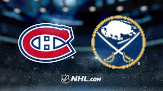 Niemi leads Habs to 3-0 shutout win against Sabres