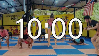 10-Minute Timer (Workout Countdown Timer) with Music 🇮🇳