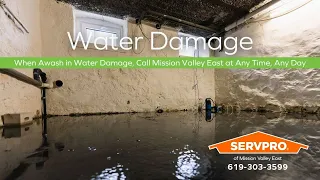 When Awash in Water Damage, Call Mission Valley East at Any Time, Any Day