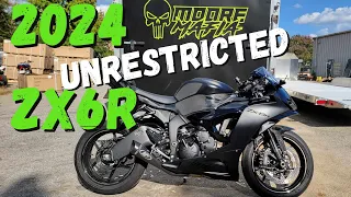 2024 Kawasaki ZX6R with SHOCKING Factory Restrictions | Moore Mafia ECU Flash + Tune M4 Full Exhaust