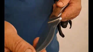 Мʼясник з 45 річним стажем зробив відео огляд   свого ножа для розборки туши 👍👍👍🇺🇦