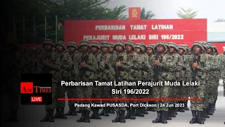 (((LIVE))) Perbarisan Tamat Latihan Perajurit Muda Lelaki Siri 196/2022