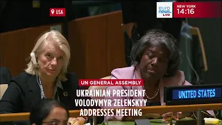 Selenskyjs Rede vor der Vollversammlung der UN
