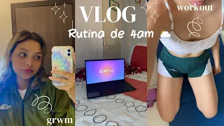 🌤️rutina de 4am y rutina de noche🌥️: vlog productivo/ edición escuela ✨