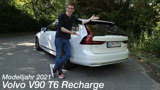 2021 Volvo V90 T6 Recharge AWD Test: So sparsam sind 340 PS (590Nm) [4K] - Autophorie