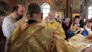 Sep 17 2023 Переоблачение митр. Николая, metropolitan Nicholas, change of vestments (75th/HTS)