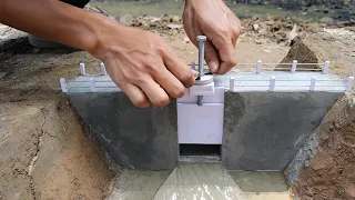 Build a mini dam | Mini Construction | ミニダムを建設する | एक छोटा बांध बनाएं