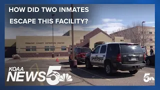 How did two inmates escape Fremont County Detention Center?