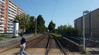 Führerstandsmitfahrt Tatra T3D-M Linie 4 Hutholz-Hauptbahnhof