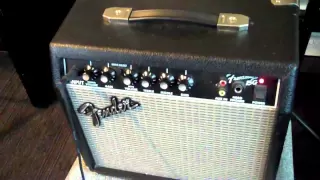 Fender frontman 15g MP4 practice guitar amplifier play SRV music or mic it! Cool info video!