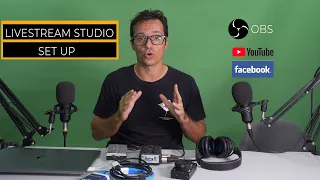 How to Livestream on Youtube and Facebook | Studio Set Up Full Lesson | OBS Tutorial | Beginner