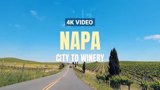 [4K] Wine Country Road Trip: Driving from San Francisco to Napa Valley #4k