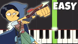 Marcy Theme Takeover - EASY Piano Tutorial - Amphibia