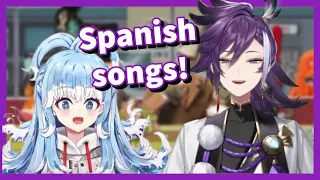 Hakka showed KOBO some cult classic SPANISH SONGS! (EN sub) 【Holostars EN | Banzoin Hakka】