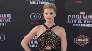 Emily VanCamp "Captain America Civil War" World Premiere Red Carpet Fashion Broll