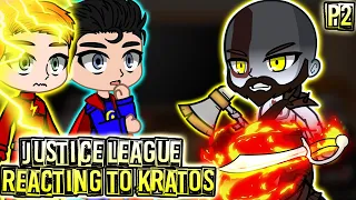 Justice League Reacting to Kratos as New Member of the League | DC | Gacha club