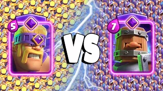 EVOLVED BARBARIANS VS EVOLVED ROYAL RECRUITS - Clash Royale Battle