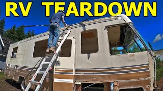 RV Teardown (Part 13) Batteries & Roof