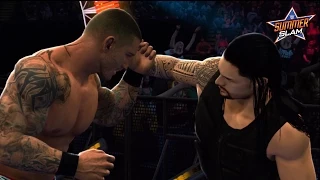 WWE2K14 Summerslam 2014 - Randy Orton vs Roman Reigns - Singles Match (MACHINIMA)