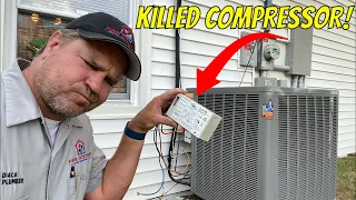 Soft Start Killed Compressor! UNEDITED Central AC Service Call for No Air Conditioning Revealed!