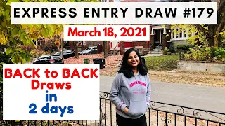 New Express Entry draw Again!! | Express Entry CEC Draw 179 on 18 March 2021