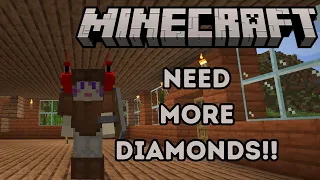 More Mining For Diamonds!! (& Armor Enchanting) | Minecraft [31]