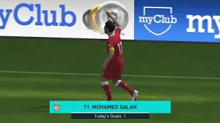 Pes18 mobile| من أفضل أهدافي بمحمد صلاح 😍😍