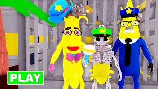 BANANA POLICE FAMILY PRISON RUN ESCAPE OBBY ROBLOX