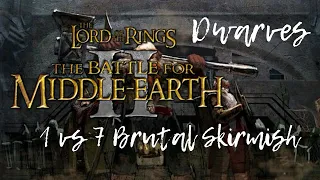 The Battle For Middle-Earth II 1 vs 7 Brutal Skirmish (Dwarves)