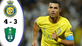 Al-Nassr vs Al-Ahli 4-3 Saudi Pro League 2023 Highlights All Goals HD Ronaldo Debut 🔥💪