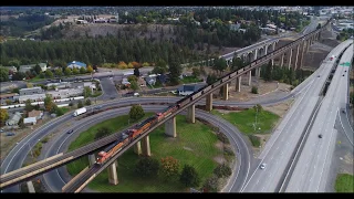 Latah Jct. at Spokane WA. Drone Chase 9/30/2018