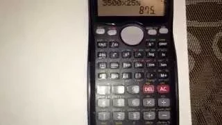 Discounting an item by a percentage using your Casio fx-991MS Calculator