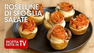 ROSELLINE DI PASTA SFOGLIA SALATE di Benedetta Rossi - Ricetta TV Fatto in Casa per Voi