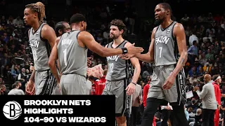 Brooklyn Nets Highlights vs. Washington Wizards | 10/25/21